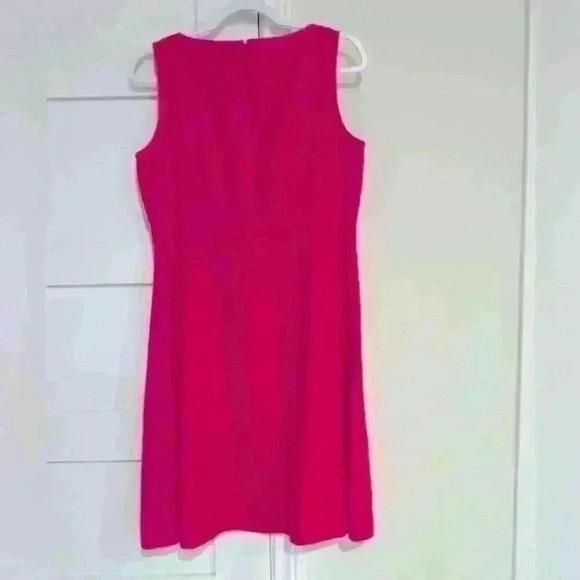 Talbots Dark Pink Sleeveless Linen Dress- Size 10P- Excellent Condition - Picture 4 of 4
